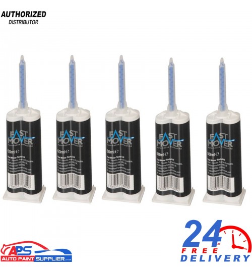 5 x FMT6340 50ml Cartridges – 2K PU Adhesive for Rigid Plastic Repair